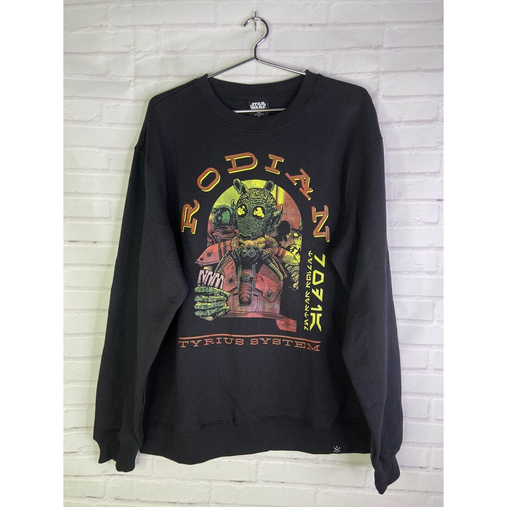 NEW Star Wars Rodian Tyrius System Graphic Pullover Crew Sweatshirt Mens Size M